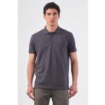 Antrasit Düz Erkek T-Shirt - Slim Fit
