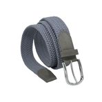 Antrasit Füme Elastik Esnek Unisex 3.5 cm.lik Spor Örgü Kemer - 8500-17