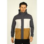 Antrasit Kapüşonlu Erkek Mevsimlik Mont / Ceket (Ince Kumaş) - 3XL