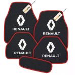 Antrasit Kırmızı Renk Renault Uyumlu 5’Li Halı Paspas Takımı Kaymaz Tabanlı, Yıkanabilir Oto Paspas Seti