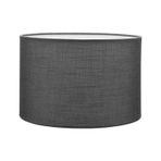 Antrasit Lambader Başlığı Kumaş Çap 30 Cm Silindir Lb807