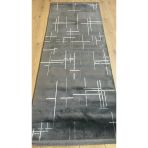Antrasit Rengi Lotus Bambu Model Altı Kaymaz Makine Dokuma Halı 160 X 300