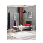 Antre Genç Odası - 3 Kapılı Dolap, Karyola, Komodin