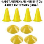 Antrenman Hunisi Antrenman Çanağı Antrenman Şapkası Antrenman Konisi 17 cm Huni Çanak Seti 8 Parça - 0 - 3 Yaş - Alaçatı