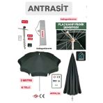 Antresit Deniz Plaj Bahçe 2 Metre 10 Telli Şemsiyesi Seti Çanta - Kazık