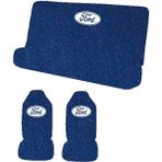 Antwax Ford Focus Oto Koltuk Servis Kılıfı 4 Parça Ön Arka Takım - Mavi