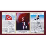 Antyazı 50 x 90 cm Mdf Çerçeve 3’lü Milli Levha