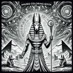 Anubis Coloring Book: Malbuch für Fans des ägyptischen Gottes Anubis: 35 Motive für Jugendliche und Erwachsene im quadratischen Format