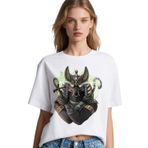 Anubis Oversize Unisex T-shirt (500, Beyaz, M)