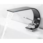 Anunnaki Mat Siyah Özel Seri Şelale Banyo Lavabo Bataryası Matte Black