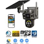 Anunnaki Solar Kamera Güneş Enerjili 1080P Full Hd Çift Kameralı Extra LED Alarm Ses Akıllı Güvenlik Kamerası