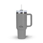 Any Morning Vaha 1200 ml Termos Mug, 3 Kademeli Çevirmeli Kapak, Gri SI2440217