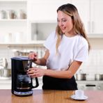 Any Morning Zaman Ayarlı Filtre Kahve Makinesi, Demleme Yoğunluk Ayarlı 1000 W 2 L SH21515B - Antrasit