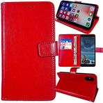 Anybird HMD 105 2024 / Nokia 105 2024 / Nokia 105 2024 / Nokia 108 4G 2024 / HMD 105 4G 2 inç Manyetik Kart Yuvası Koruyucu Tampon Folyo Kılıfı (Kırmızı)