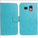 Anybird PU Flip Folio Deri Kılıf Artfone CS182 1.8 inç Kitap Cüzdan İş Telefonu Koruma Koruyucu Koruyucu Kapak Cilt Kılıfı Etui (Mavi)