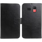 Anybird PU Flip Folio Deri Kılıf Artfone CS182 1.8 inç Kitap Cüzdan İş Telefonu Koruma Koruyucu Koruyucu Kapak Cilt Kılıfı Etui (Siyah)