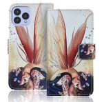 Anybird PU Flip Folio Deri Kılıf TPU Silikon Cubot P80 6.5 inç Kitap Cüzdan İş Telefonu Koruma Koruyucu Koruyucu Kapak Cilt Kılıfı Etui (Kanat Kız)