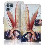 Anybird PU Flip Folio Deri Kılıf TPU Silikon Fairphone 5 6.44 inç Kitap Cüzdan İş Telefonu Koruma Koruyucu Koruyucu Kapak Cilt Kılıfı Etui (Kanat Kız)