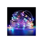 Anycast 5 Mt Peri Rgb 50 Led Pilli Parti Yılbaşı Ağaç Dekoratif Aydınlatma Lambası Animasyonlu Süsleme Şeffaf