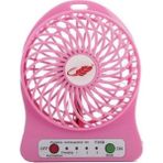 Anycast Masaüstü Pili Fan Vantilatör Kademeli USB Girişli Mor - Pembe