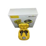 Anycast Pro6 Plus Kablosuz LED Işıklı Oyuncu Bluetooth Kulaklık 5.0 (Sarı)