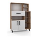 Anzera Ağva Mutfak Dolabı - Atlantik Çam - Beyaz - 135 cm
