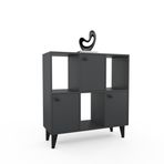 Anzera Opus Antrasit 90x35x95 cm Çok Amaçlı Dolap