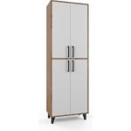 Anzera Rumeli Mutfak Dolabı - Atlantik Çam - Beyaz - 193 cm
