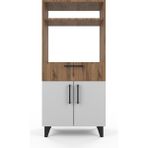 Anzera Şile Mutfak Dolabı (Çok Amaçlı Dolap) - Beyaz - Atlantik Çam - 130 cm