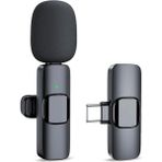 AO Technology Yaka Mikrofonu Kablosuz Yaka Mikrofonu Lightning 2'li Mini Mikrofon Youtube Tik Tok 2 Adet - Siyah