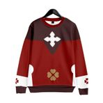 Aobiono Anime Kapüşonlu Kawaii Oyun Kostümü Pyro Çizgi Film Figürü Estetik Harajuku Japon Sevimli Ita Sweatshirt Üniseks, B, 6X-Large