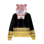 Aobiono Cosplay Kawaii B 3D Çizgi Roman Erkek Sweatshirt