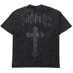 Aobiono Erkek Kadın Gotik Y2K Tişört Vintage Tişörtler Grunge Emo Alt Büyük Beden Çapraz Grafik Sokak Giyim 2000'ler Bol Üniseks Retro, Siyah, 4XL