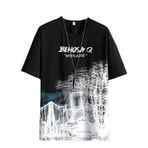Aobiono Erkek Kadın Y2K Tişört Vintage Tişört Grafik Gotik Trend Grunge Sokak Giyim Estetik Emo Alt Teknoloji Dark Academia, Siyah, 3XL