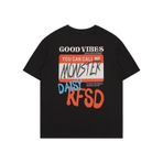 Aobiono Erkek Kadın Y2K Tişört Vintage Tişört Preppy Grafik Büyük Beden Bol Grunge Sokak Giyim Emo Alt Grafiti Dark Academia Üst, Siyah, XL