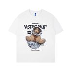 Aobiono Erkek Kadın Y2K Tişört Vintage Tişörtler Preppy Grafik Ayı Astronot Büyük Beden Grunge Sokak Giyim Emo Alt Dark Academia, Beyaz, XL