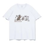 Aobiono Kawaii Preppy Vintage Y2K Beyaz Genç Sokak Kadın T-shirt