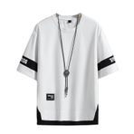 Aobiono Vintage Preppy Y2K Sokak Giyim Alt Beyaz Unisex T-shirt