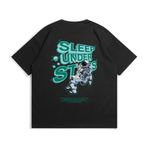 Aobiono Vintage Preppy Y2K Sokak Giyim Grunge Siyah Unisex T-shirt