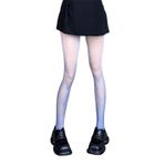 Aobiono Y2K Gök Mavisi Grunge Kawaii Şeffaf Dantel Kadın Külotlu Çorap