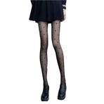 Aobiono Y2K Grunge Kawaii Goth Cosplay Siyah Kadın Külotlu Çorap