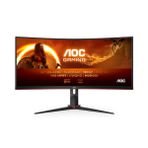 AOC 34 inc CU34G2XP/BK 1ms 180Hz FreeSync Premium WQHD VA Curved Gaming Monitör (Ölü Pixel)