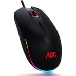 AOC Rgb Gaming Mouse Rgb Işıklı Mouse Orjinal Aoc - Adınıza Faturalı - Siyah Oyuncu Mouse