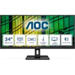 AOC U34E2M/BK Siyah 34 inç 100Hz 4ms 2K Monitör