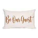 AOFANGGO Welcome Yastık Kılıfı Turuncu Be Our Guest Kırlent Kılıfı 40,8 x 20 inç Sonbahar Sonbahar Rahat Ev Isıtma Yastıkları Baskılı Mevsimlik Tatil Yastık Kılıfı
