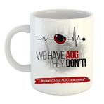 AOG #4 Logo Baskılı Porselen Kupa Bardak