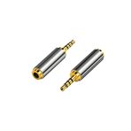 aogo 2.5 Mm To 3.5 Mm Çevirici Adaptör 2.5mm Erkek 3.5mm Dişi 4 Boğumlu Stereo Kulaklık Jakı Dönüştürücü