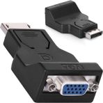 Aogo Display VGA Çevirici Displayport To VGA 15 Pin Adaptör Display In VGA Out Dp Erkek VGA Dişi