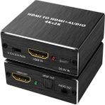 Aogo HDMI Ses Ayırıcı HDMI To HDMI + 3.5mm Audio + Optik Spdıf Out HDMI Ses Dönüştürücü Audio Extractor