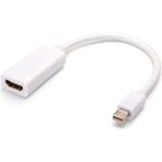 Aogo Mini Displayport To HDMI Dönüştürücü Mini Dp HDMI Mini Display In HDMI Out Converter Thunderbolt - Beyaz